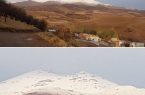 بارش اولین برف پاییزی۹۹ کوه بلقیس تکاب(دوهاچه)
